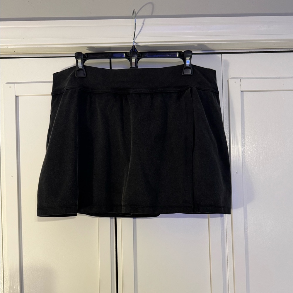 Black Cloth Mini Skort - Classic A-Line